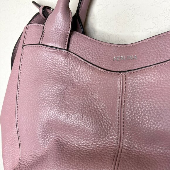 ✨ Closet Refresh - Perlina Amelia Dusty Rose Leather Satchel - Picture 5 of 14